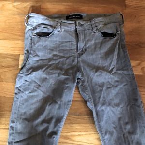 Stone wash black jeans